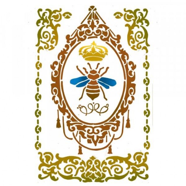 Stamperia Stencil G 21x29,7cm Queen Bee