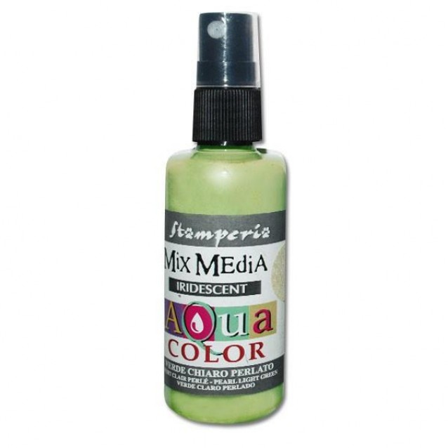 Stamperia 60ml Aqua Color 314 Iridescent Light Green