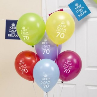 Neviti 8 Μπαλόνια Keep Calm 70th