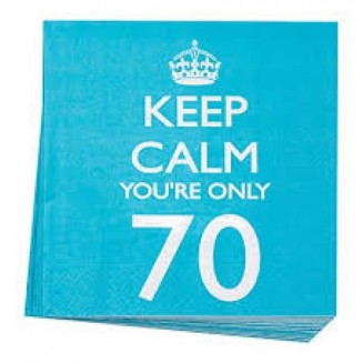 Neviti 20 Χαρτοπετσέτες Keep Calm You’re Only 70