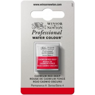 Winsor & Newton Half Pan Ακουαρέλας Professional 097 Cadmium Red Deep Series 4