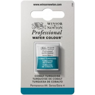 Winsor & Newton Half Pan Ακουαρέλας Professional 190 Cobalt Turquoise Series 4