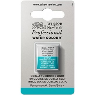 Winsor & Newton Half Pan Ακουαρέλας Professional 191 Cobalt Turquoise Light Series 4