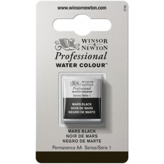 Winsor & Newton Half Pan Ακουαρέλας Professional 386 Mars Black Series 1