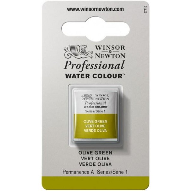 Winsor & Newton Half Pan Ακουαρέλας Professional 447 Olive Green Series 1