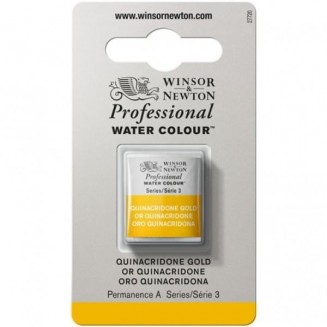 Winsor & Newton Half Pan Ακουαρέλας Professional 547 Quinacridone Gold Series 3