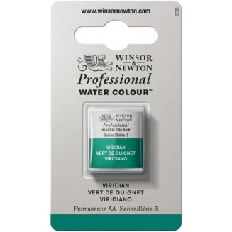 Winsor & Newton Half Pan Ακουαρέλας Professional 692 Viridian Series 3