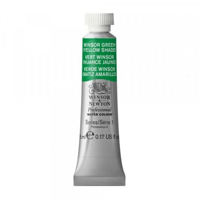 Winsor & Newton 5ml Ακουαρέλας Professional 721 Winsor Green (Yellow Shade) Series 1