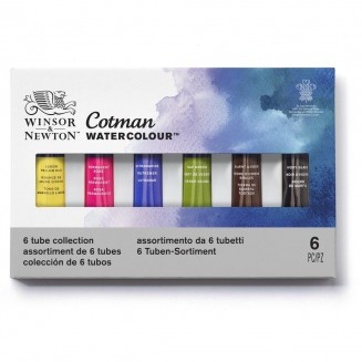 Winsor & Newton Cotman Κασετίνα με 6 Σωληνάρια 8ml