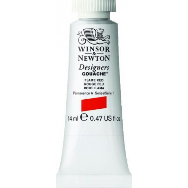 Winsor & Newton 14ml Τέμπερα Designers Flame Red Serie 1