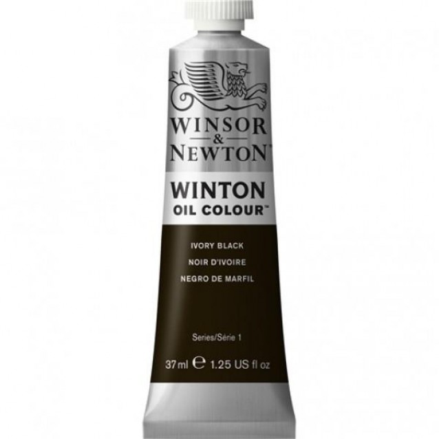 Winsor & Newton 37ml Winton Oil Ivory Black