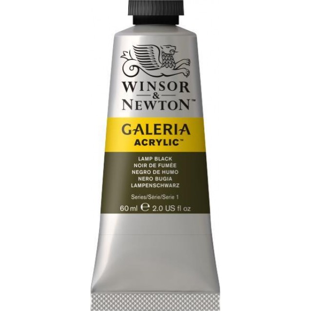 Winsor & Newton 60ml Galeria Acrylic Lamp Black