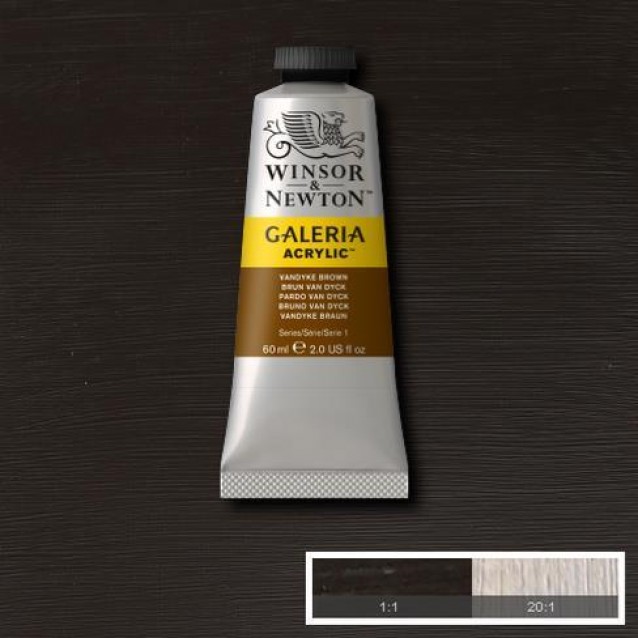 Winsor & Newton 60ml Galeria Acrylic Vandyke Brown