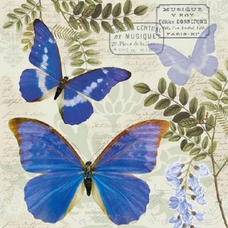 Ambiente 20 Χαρτοπετσέτες 33x33cm 3φύλλες Blue Morpho FSC