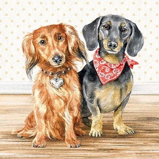 Ambiente 20 Χαρτοπετσέτες 33x33cm 3φύλλες Dachshund FSC