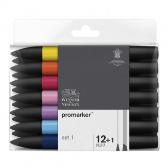 Winsor & Newton 12+1 Μαρκαδόροι Promarker Set 1