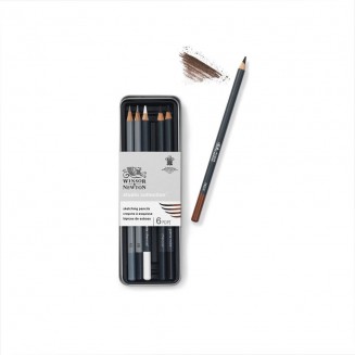 Winsor & Newton Μεταλλική Κασετίνα 6 Μολύβια Σχεδίου Studio Collection