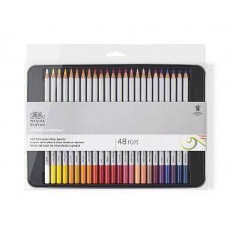 Winsor & Newton Μεταλλική Κασετίνα με 48 Χρωματιστά Μολύβια Studio Collection