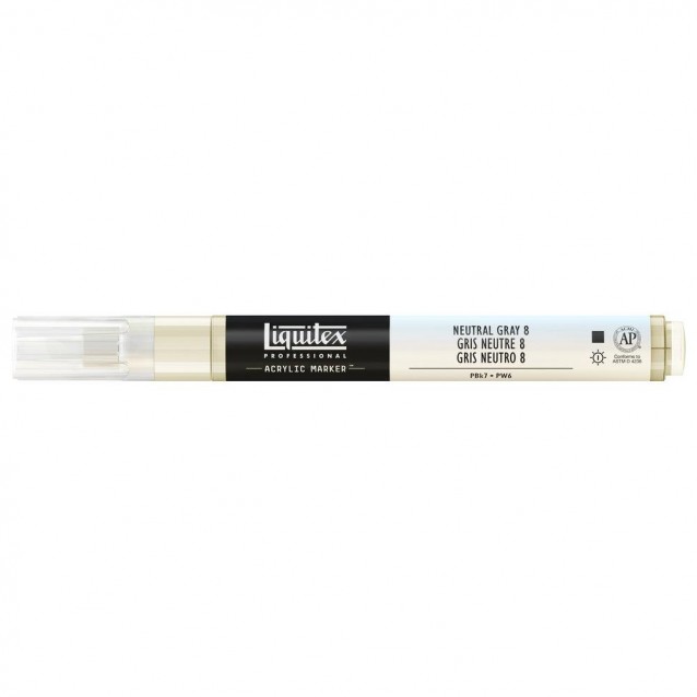 Liquitex Professional Ακρυλικός Μαρκαδόρος 2mm Neutral Grey N 8