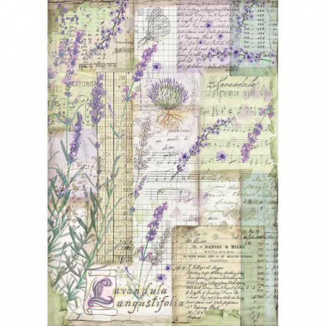 Stamperia Ριζόχαρτο Decoupage A4 (21x29,7cm) Lavender Fantasy