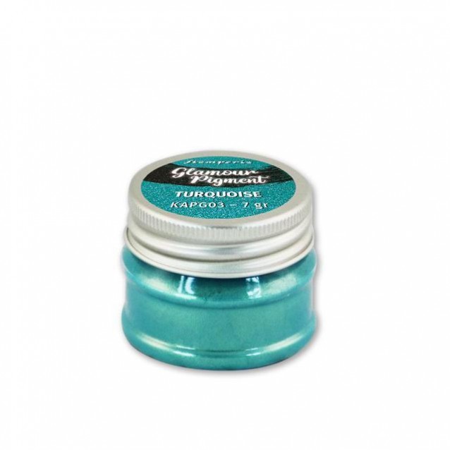 Stamperia 7gr Glamour Powder Pigment Turquoise