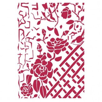 Stamperia Stencil G 21x29,7cm Fence with Roses