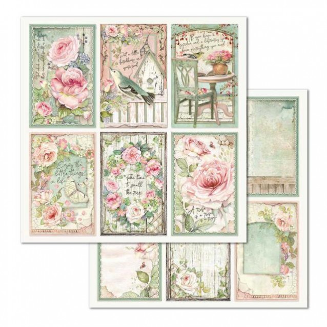 Stamperia Χαρτί Scrapbooking 30,5x30,5cm Διπλής Όψης House of Roses