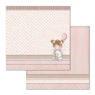 Stamperia Χαρτί Scrapbooking 30,5x30,5cm Διπλής Όψης Girl Baloon