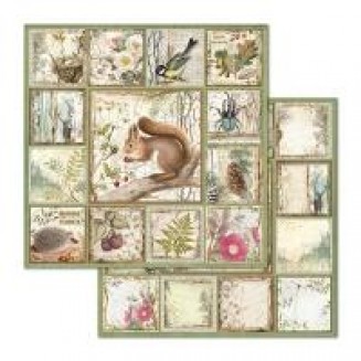 Stamperia 10 Χαρτιά Scrapbooking 30,5x30,5cm Διπλής Όψης Old Forest