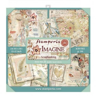 Stamperia 22 Χαρτιά Scrapbooking 30,5x30,5cm Διπλής Όψης Imagine