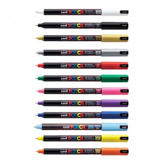 Posca Μαρκαδόρος PC-1MR Λεπτός 0,7mm Βιολέ