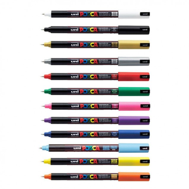 Posca Μαρκαδόρος PC-1MR Λεπτός 0,7mm Πορτοκαλί