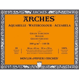 Arches Μπλοκ Ακουαρέλας Rough Grain (Τραχύ) 300gr 46x61cm 20 φύλλων