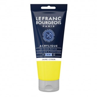 Lefranc & Bourgeois 80ml Fine Acrylic 169 Lemon Yellow Serie 1