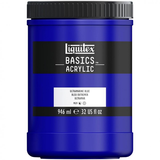 Liquitex Basics 946ml Acrylic 380 Ultramarine Blue