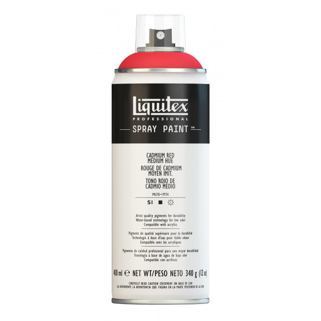 Liquitex Professional 400ml Acrylic Spray 151 Cadmium Red Medium Hue