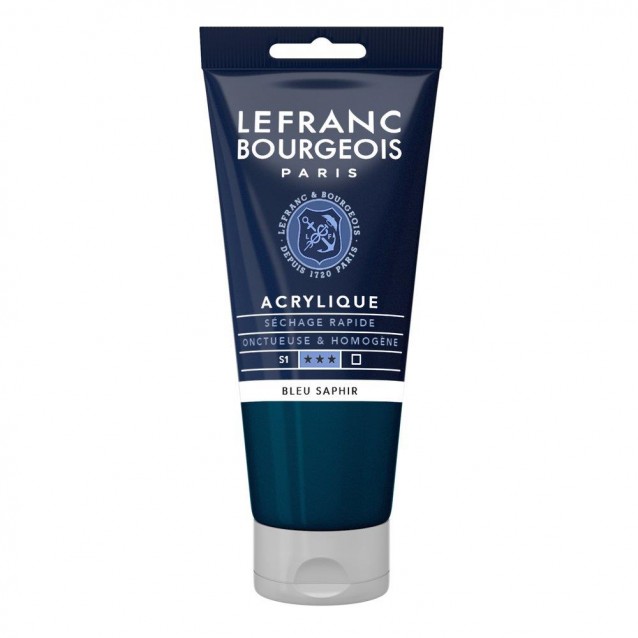 Lefranc & Bourgeois 80ml Fine Acrylic 048 Sapphire Blue Serie 1