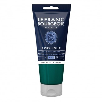 Lefranc & Bourgeois 80ml Fine Acrylic 598 Phthalocyanine Green Serie 1