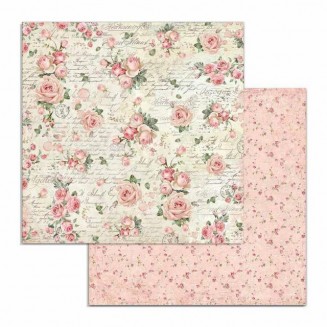 Stamperia Χαρτί Scrapbooking 30,5x30,5cm Διπλής Όψης Rose Wallpaper