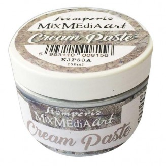 Stamperia 150ml Cream Paste Metallic Silver