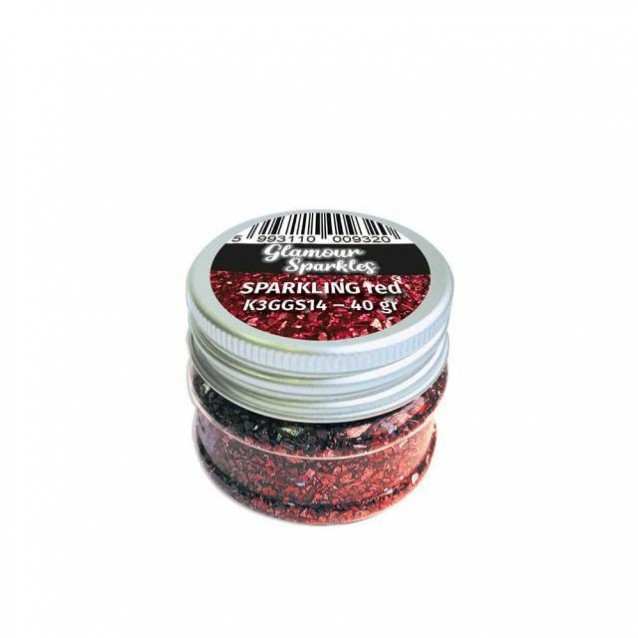 Stamperia 40gr Glamour Sparkles Sparkling Red