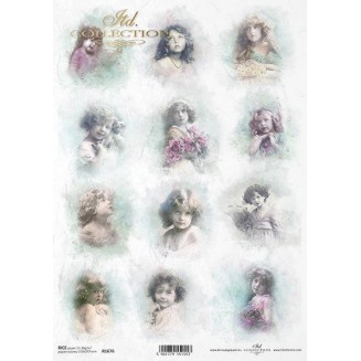 Itd. Collection Ριζόχαρτο Decoupage A4 (21x29,7cm) Vintage Angels