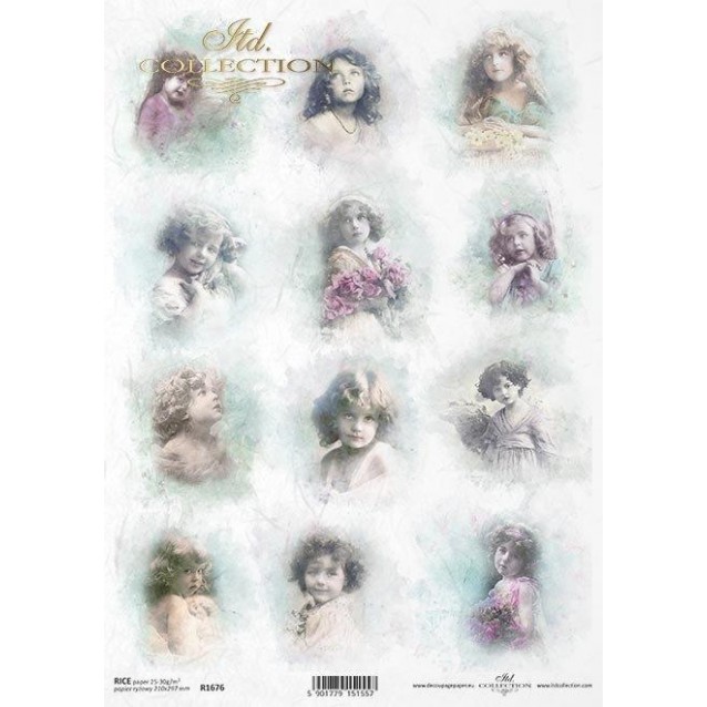 Itd. Collection Ριζόχαρτο Decoupage A4 (21x29,7cm) Vintage Angels