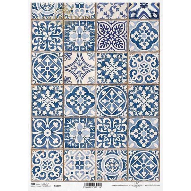 Itd. Collection Ριζόχαρτο Decoupage A4 (21x29,7cm) Ceramic, Tiles II