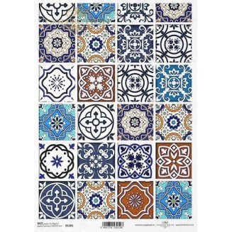 Itd. Collection Ριζόχαρτο Decoupage A4 (21x29,7cm) Ceramic Tiles III