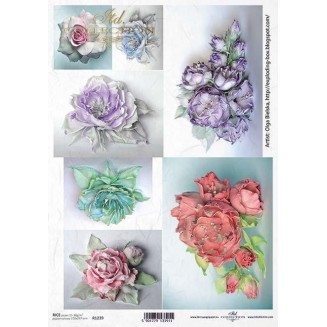 Itd. Collection Ριζόχαρτο Decoupage A4 (21x29,7cm) Flowers