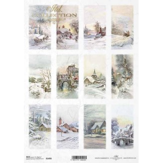 Itd. Collection Ριζόχαρτο Decoupage A4 (21x29,7cm) Christmas - Winter