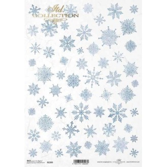 Itd. Collection Ριζόχαρτο Decoupage A4 (21x29,7cm) Winter - Snowflakes