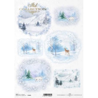 Itd. Collection Ριζόχαρτο Decoupage A4 (21x29,7cm) Christmas - Winter Pictures