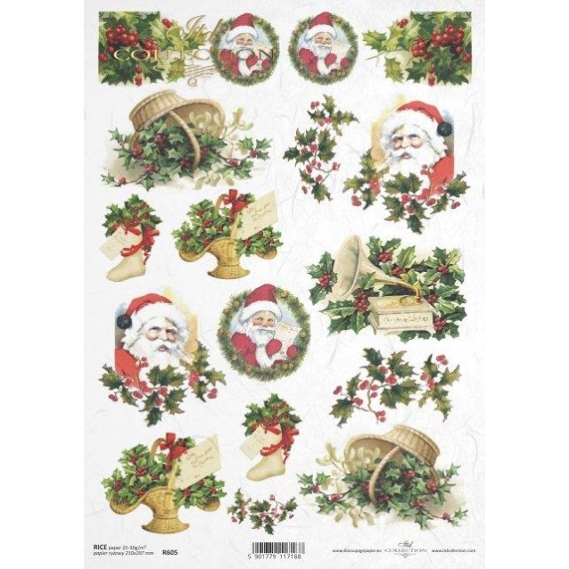 Itd. Collection Ριζόχαρτο Decoupage A4 (21x29,7cm) Christmas Motifs